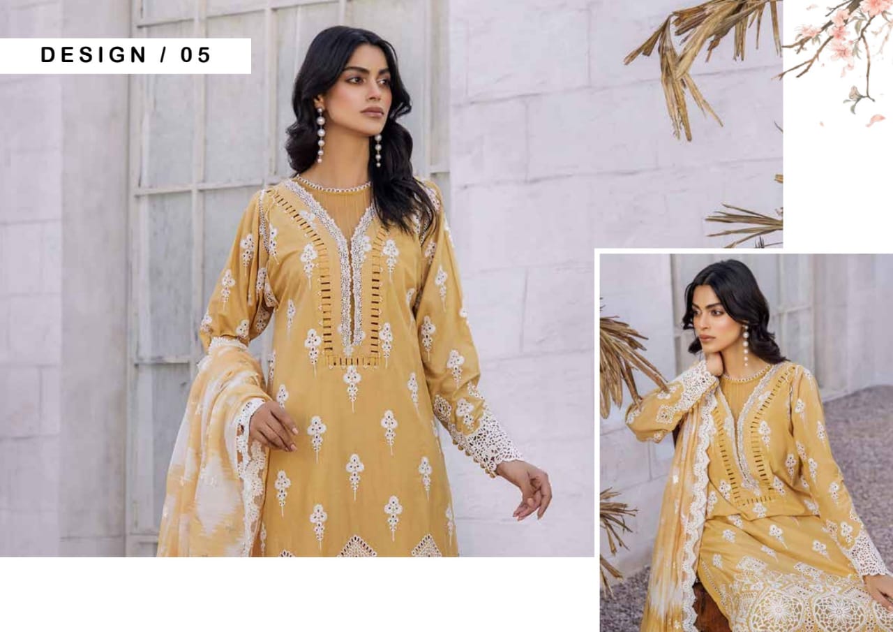 Adan's Lasserkari Unstitched Lawn'25