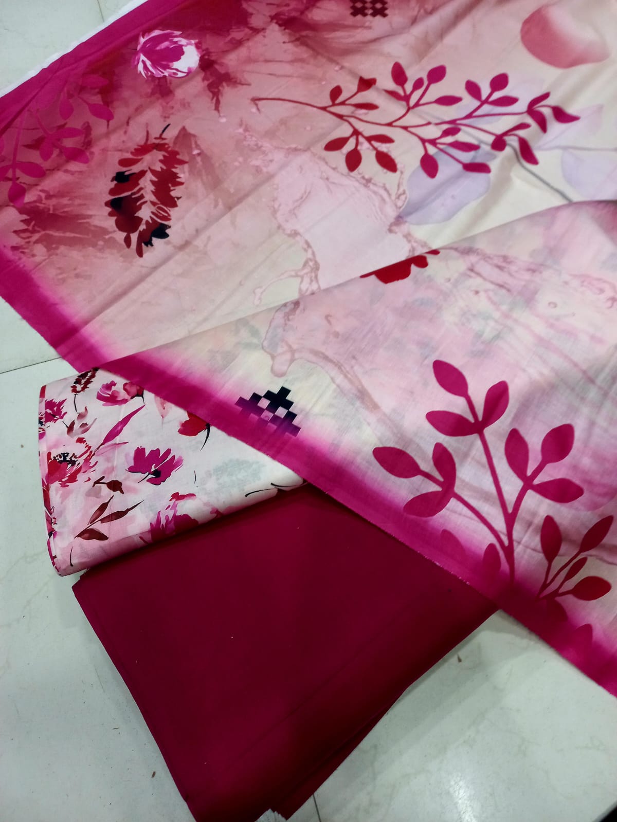 Mix Brand 3 Pcs Printed Cotton