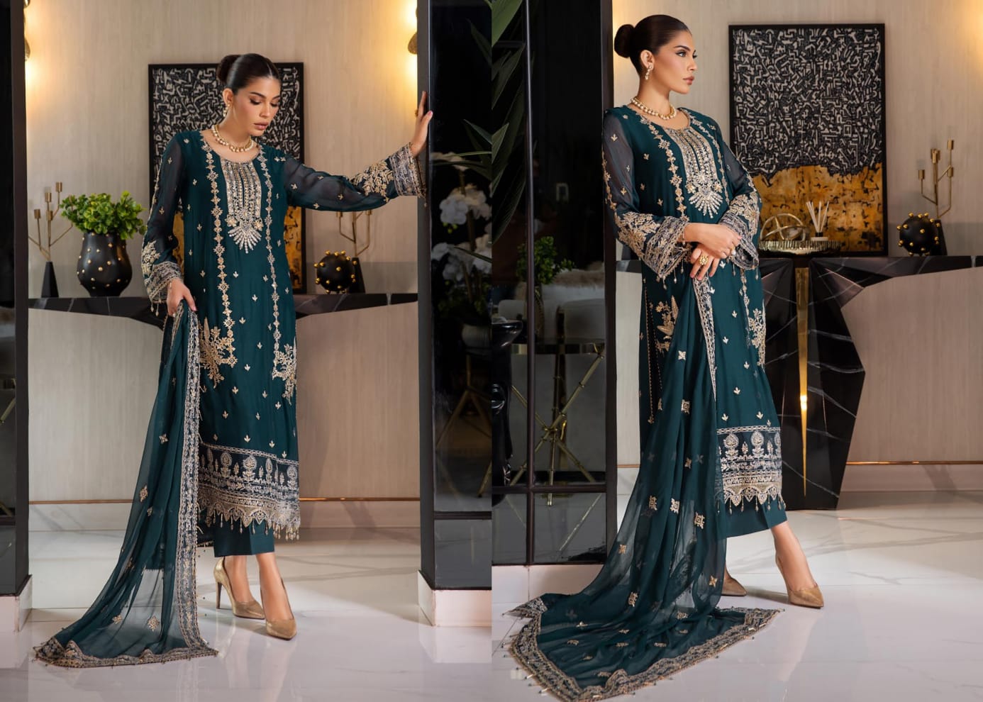 Afsaneh Luxury Pure Bamber Chiffon Collection