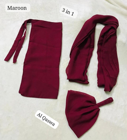 3 IN 1 DEAL STOLE +CAP+ NIQAB