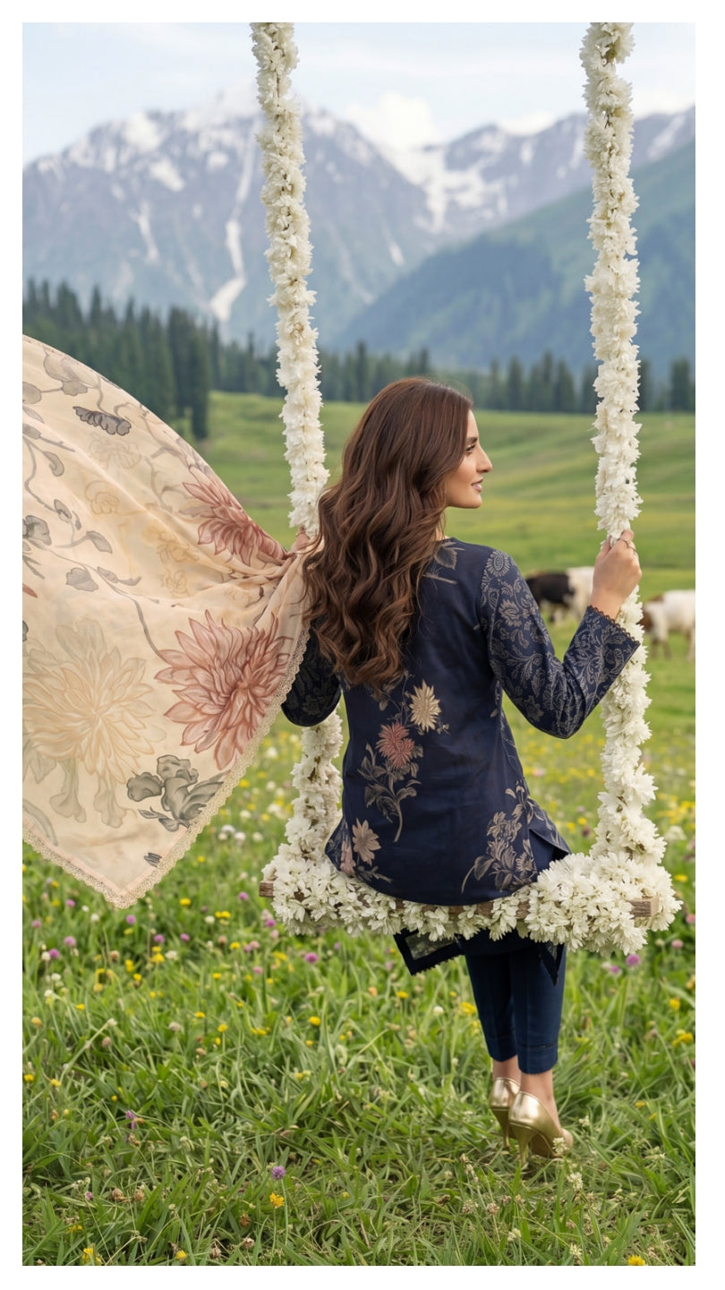 COLORS DIGITAL PRINTED LAWN CHIFFON DUPATTA EDITION