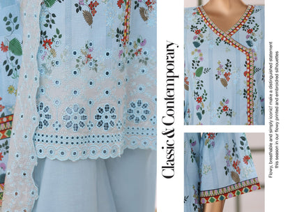 Samira Digital Printed Embroidered Chikankari Lawn Collection