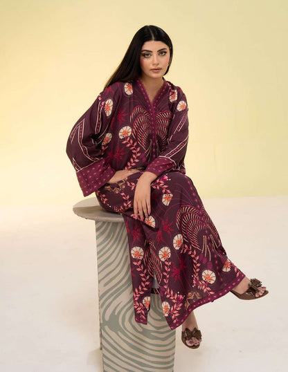 SUMMER KAFTAN BY AMAL 2 Pcs CO-ORDS SILK KAFTAN
