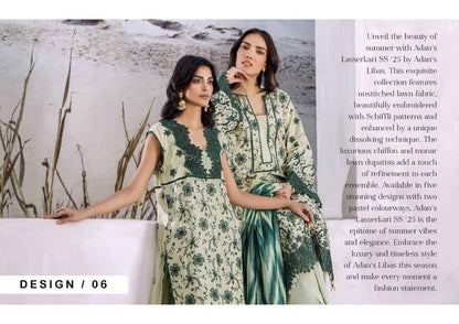 Adan's Lasserkari Unstitched Lawn'25