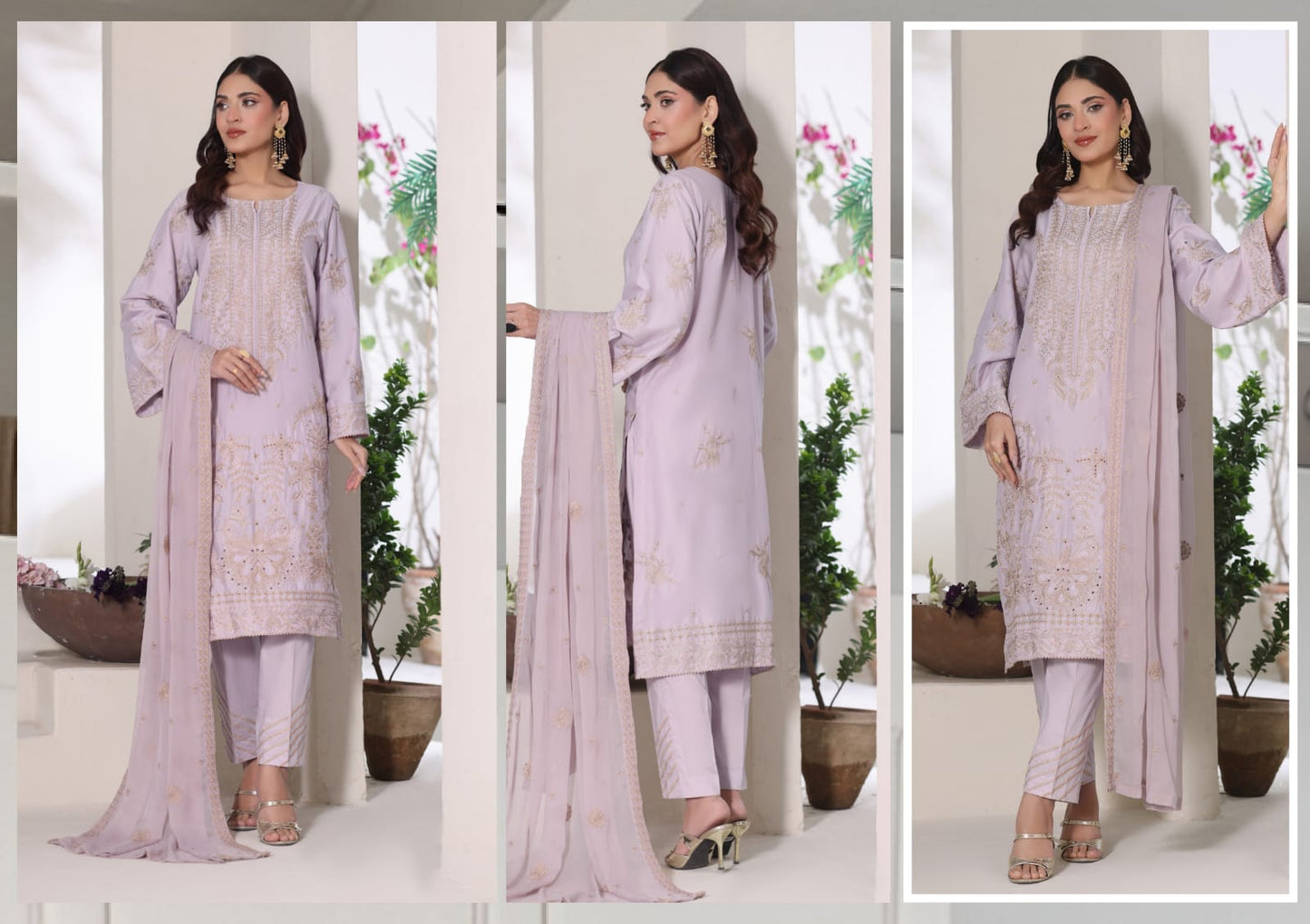 T.PARISHAY Embroidered 3 Piece Lawn EID Collection