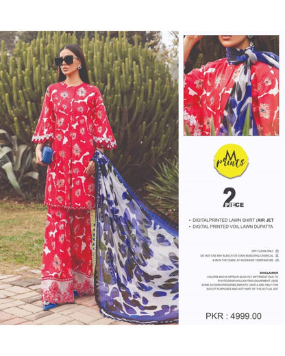 Maria-B Lawn Shirt & Lawn Dupatta