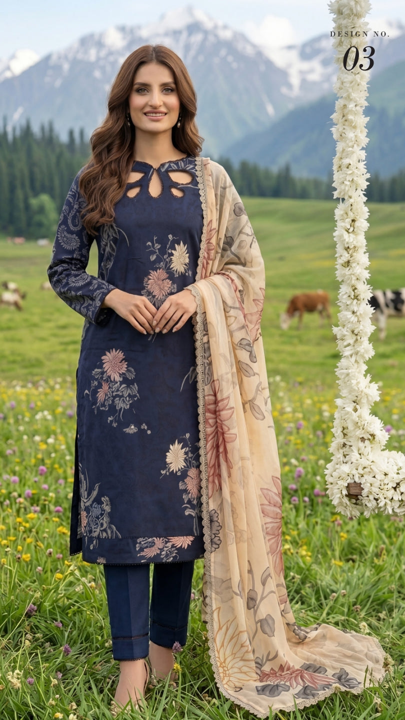 COLORS DIGITAL PRINTED LAWN CHIFFON DUPATTA EDITION