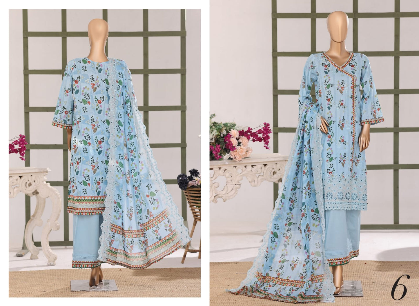 Samira Digital Printed Embroidered Chikankari Lawn Collection