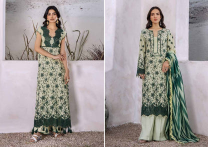 Adan's Lasserkari Unstitched Lawn'25