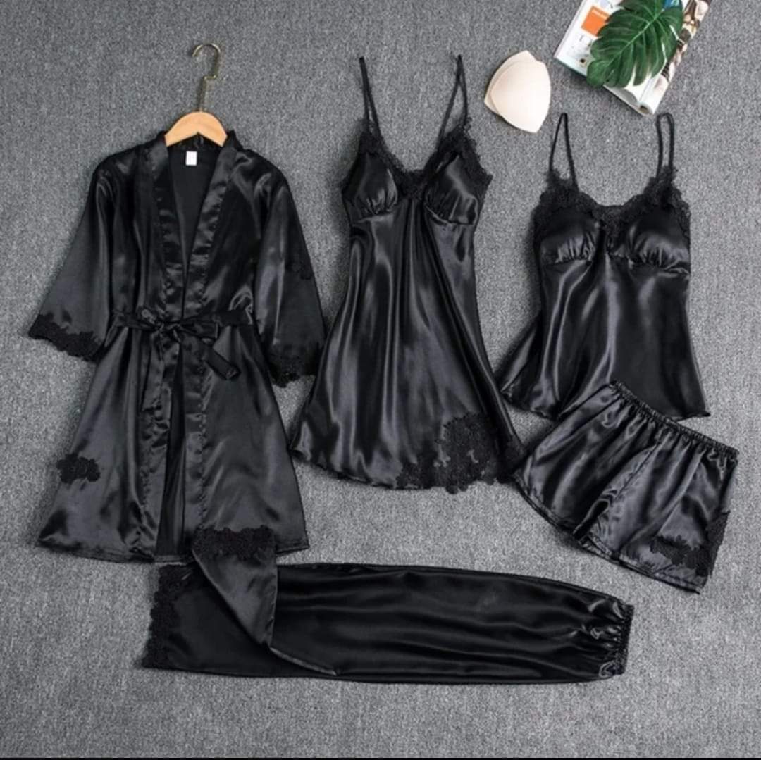 5 PC BRIDAL NIGHTY SET