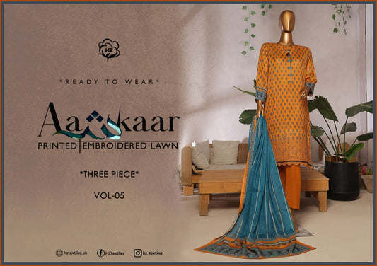 Aaskaar Printed Embroidered Boring