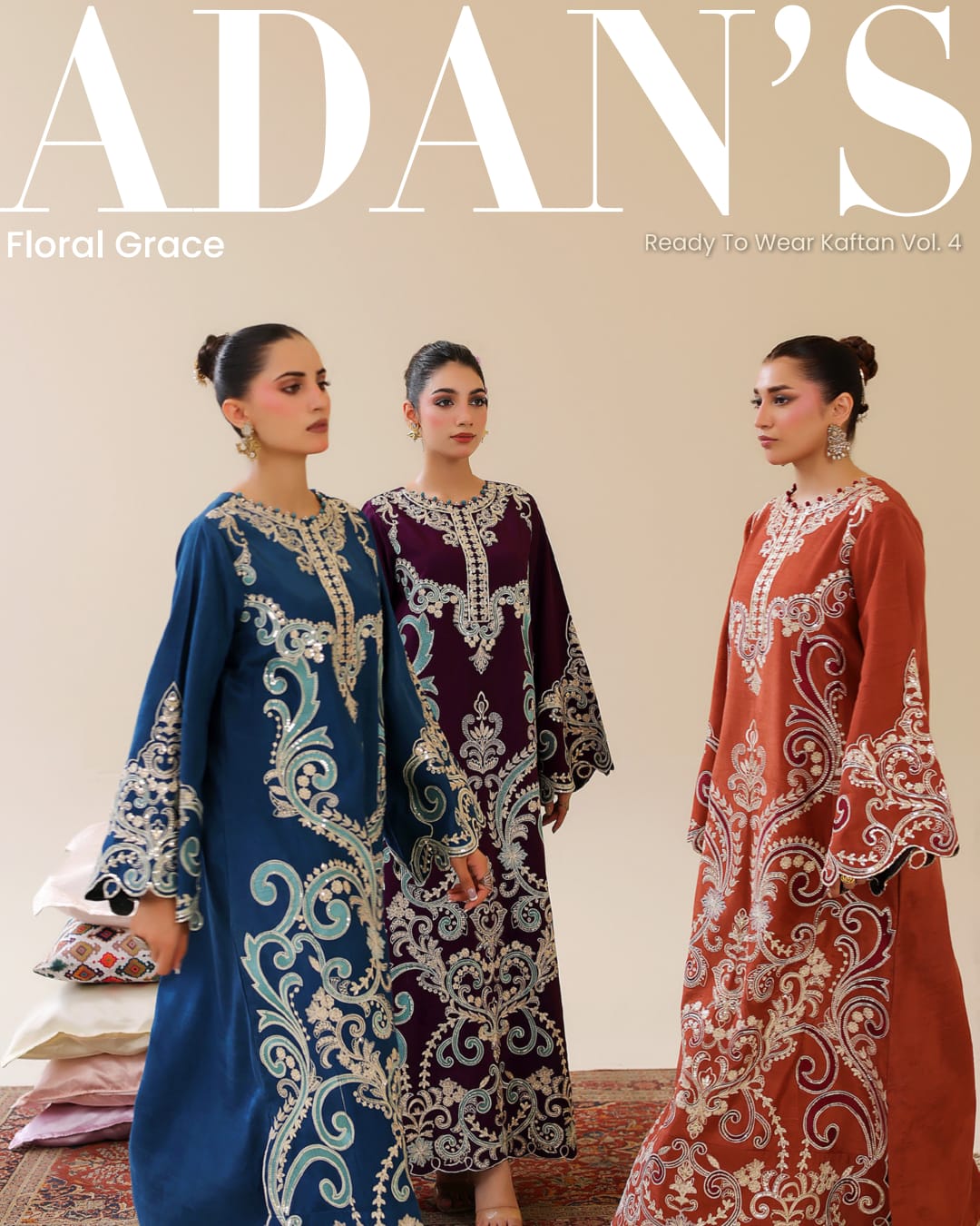 ADAN'S LIBAS FLORAL GRACE READY TO WEAR SILK