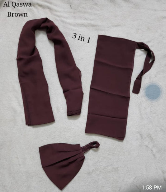 3 IN 1 DEAL STOLE +CAP+ NIQAB