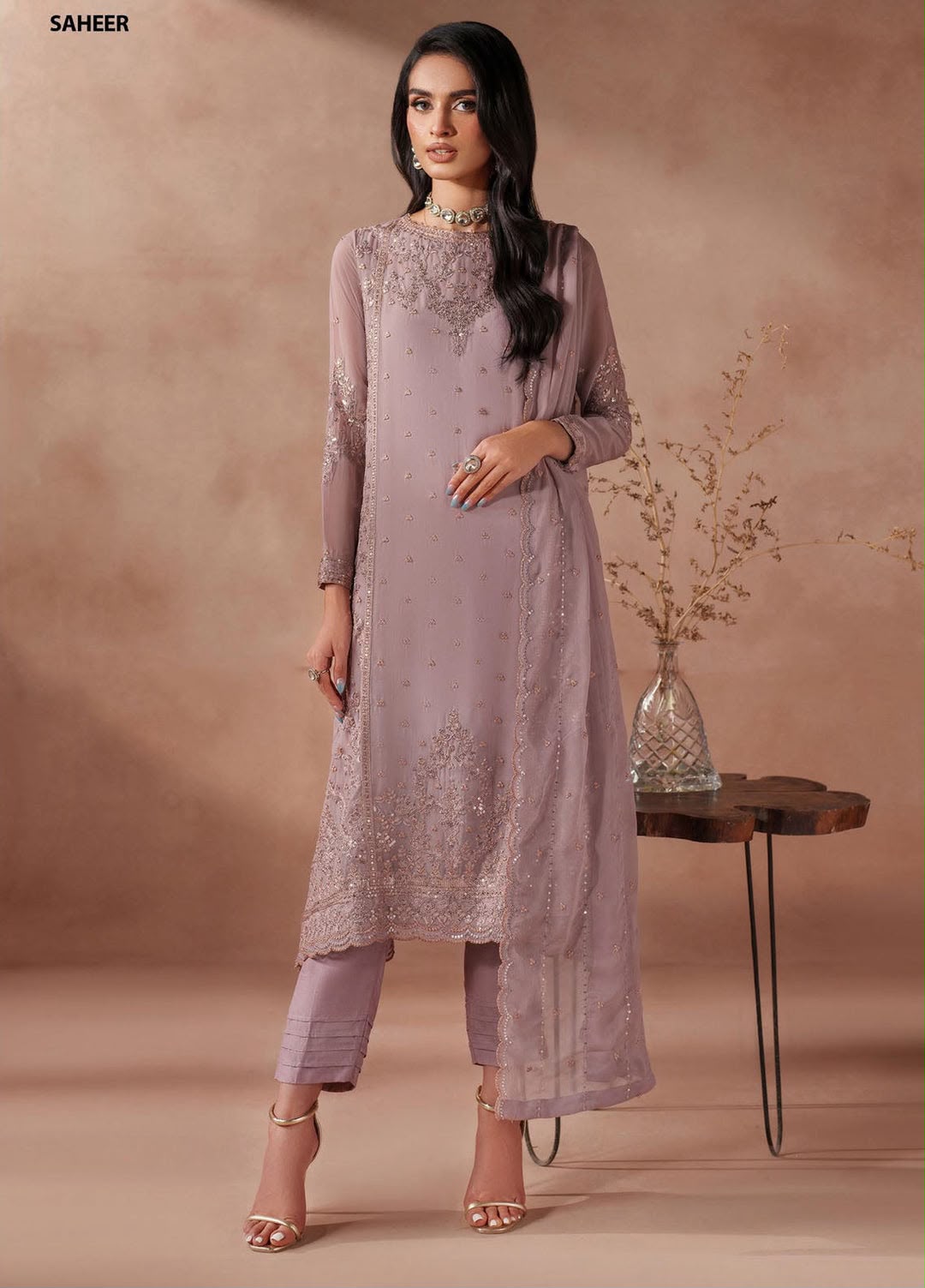 Fancy Chiffon Organza Net Mix Design