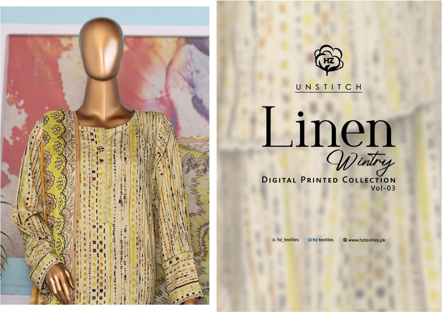 Linen Wintry Digital Printed Collection