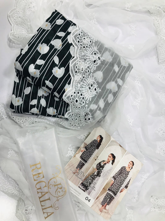 PRINTKARI Digital Printed With Chiffon Cutwork Dupatta Collection 2026