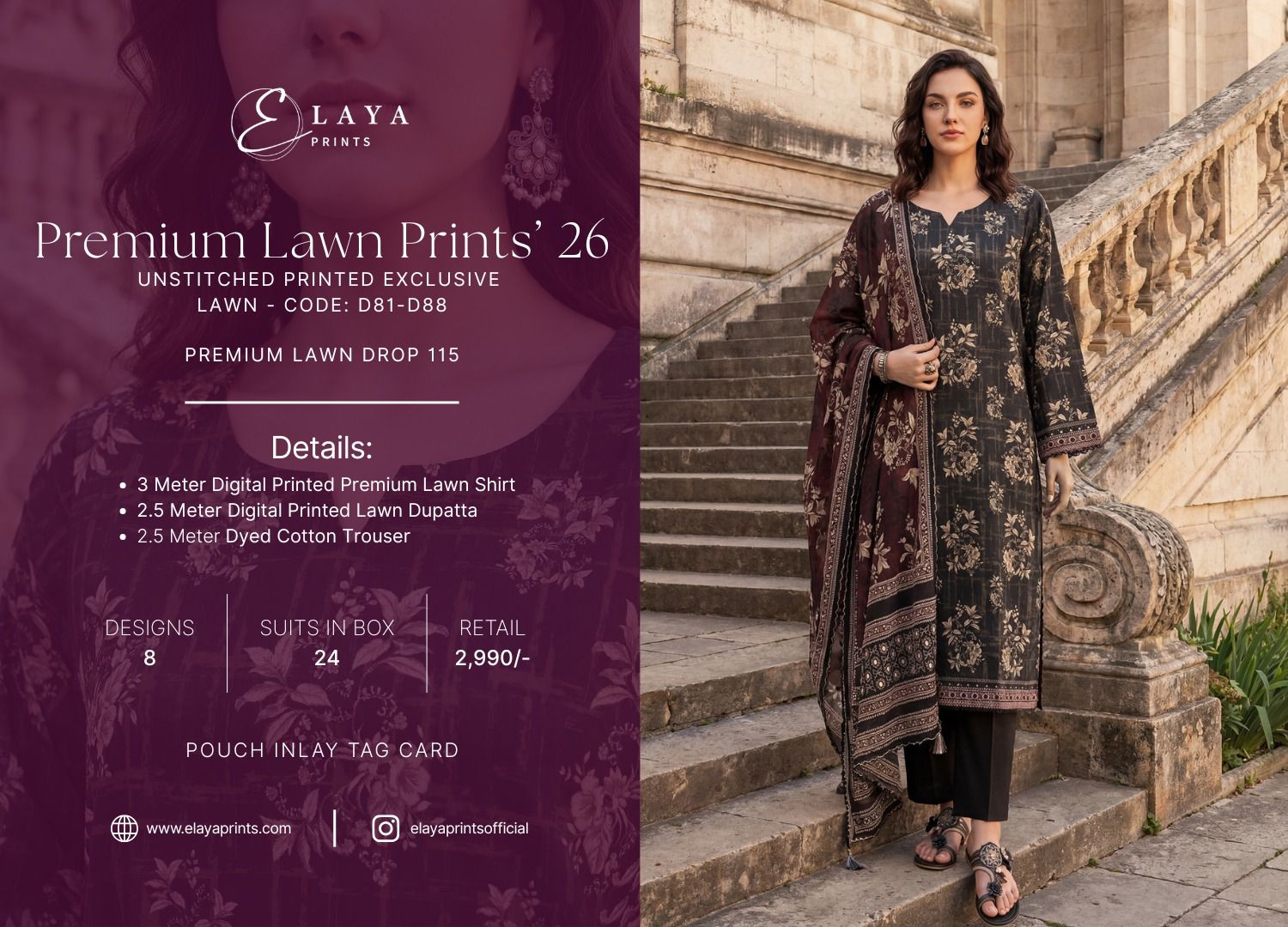 ELAYA PREMIUM LAWN PRINTS