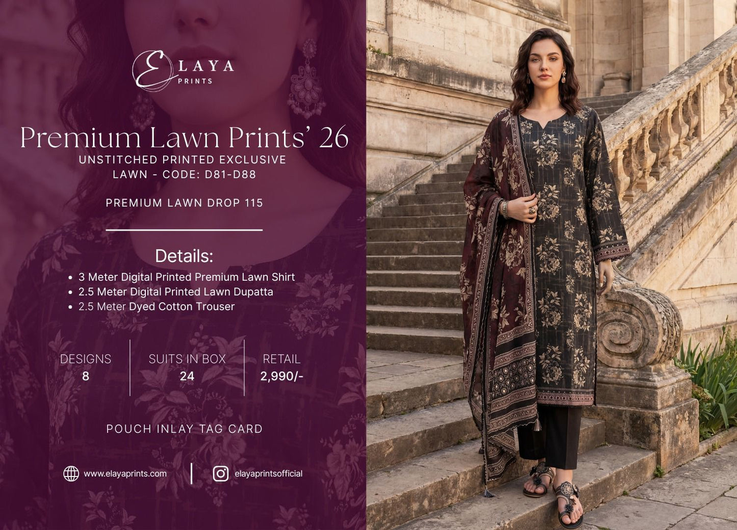 ELAYA PREMIUM LAWN PRINTS