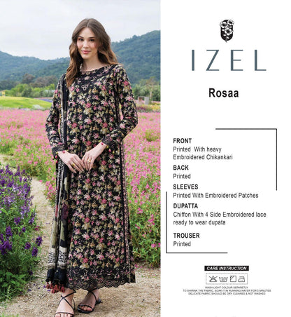 Izel Rosaa Crimson Lawn Collection 2026