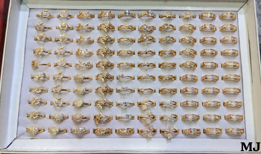 GOLD PLATED MICRO ZIRCON RING