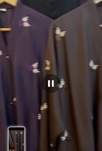 XL Size Embroidered Abaya