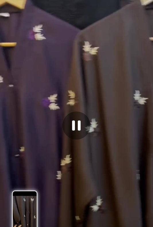 XL Size Embroidered Abaya