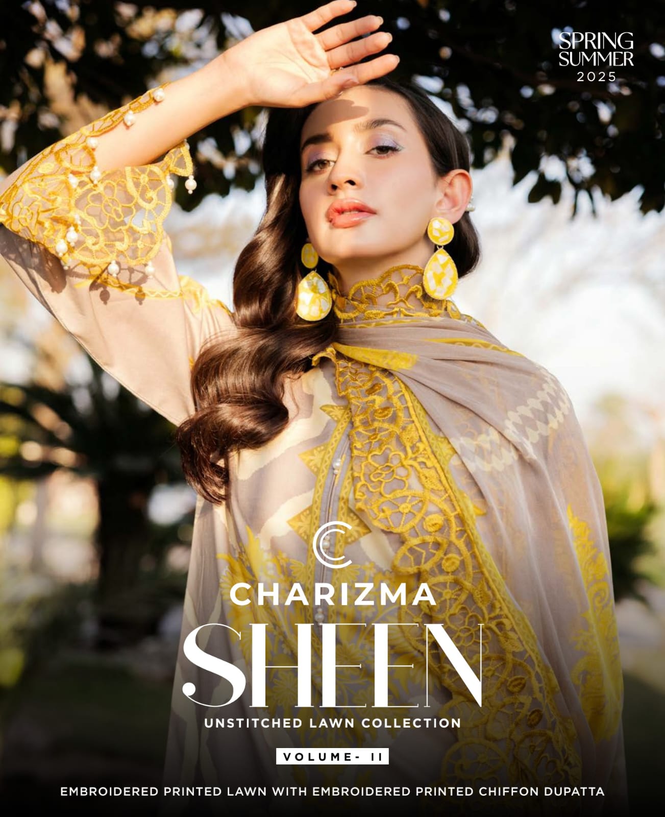 CHARIZMA SHEEN Embroidered Lawn