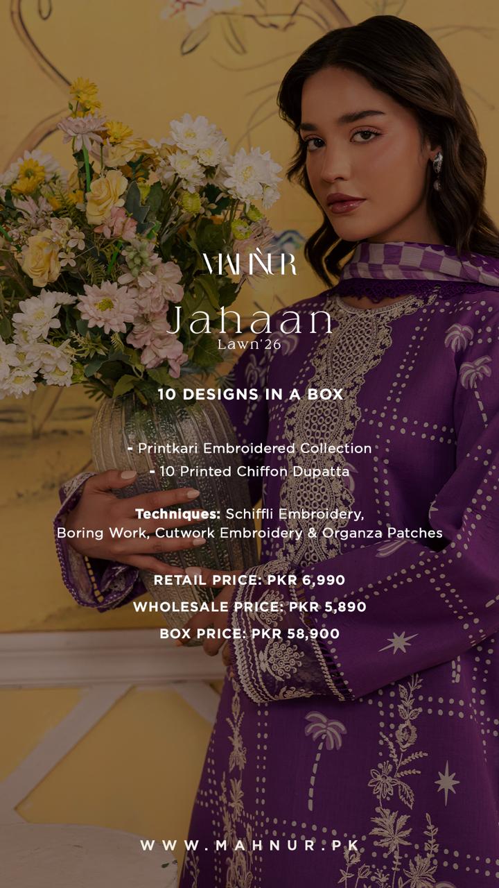 MAHNUR JAHAAN LAWN COLLECTION