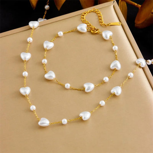 Stainless Steel Mala & Bracelet Set