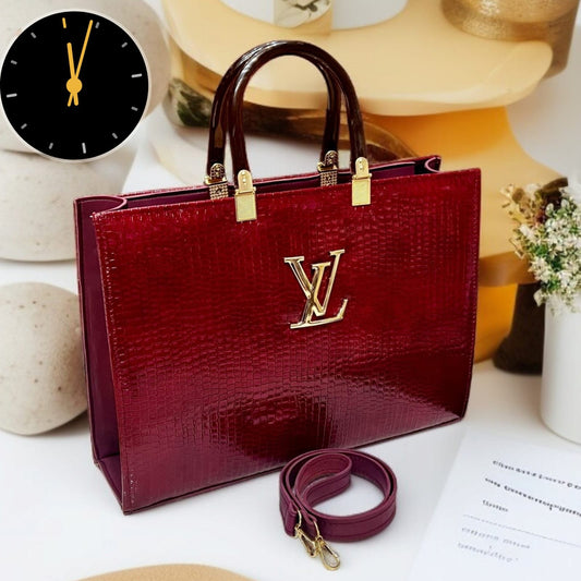 LV Big Size Acrylic Handle Shoulder Bag for Girls