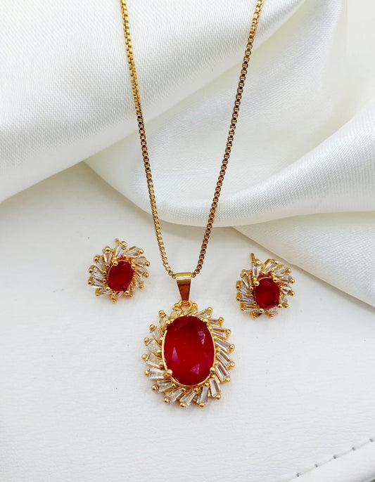 China gold plated locket set