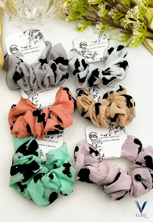 Fancy China printed Scrunchie