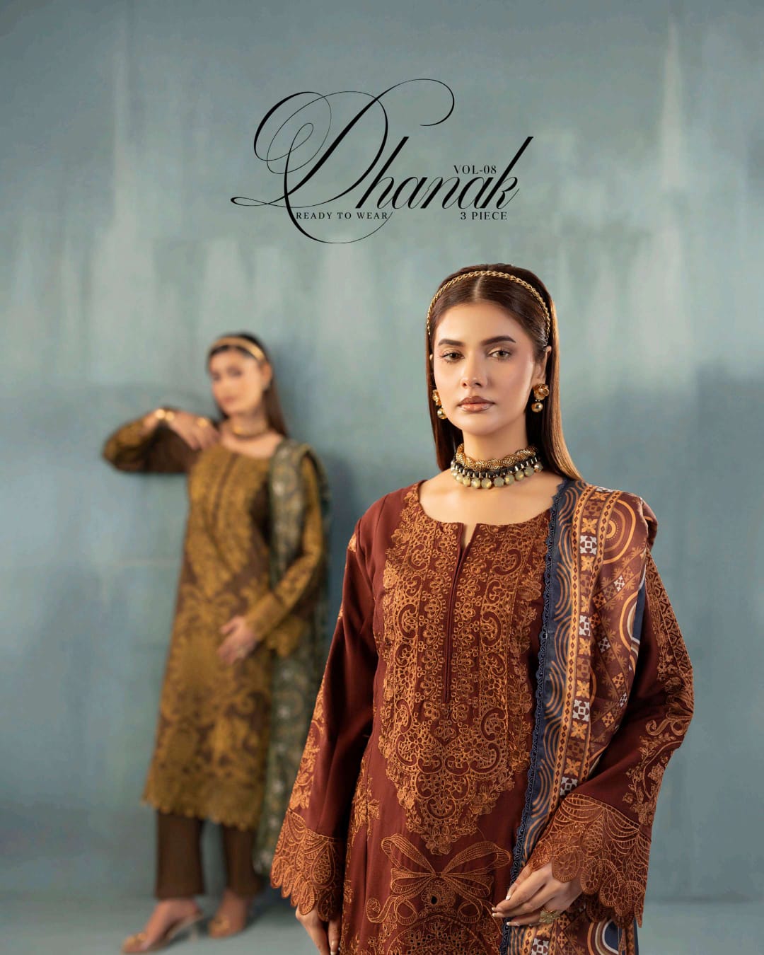 ADAN'S LIBAS DHANAK READY TO WEAR 3 PIECE