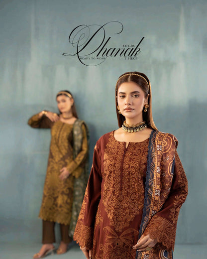 ADAN'S LIBAS DHANAK READY TO WEAR 3 PIECE
