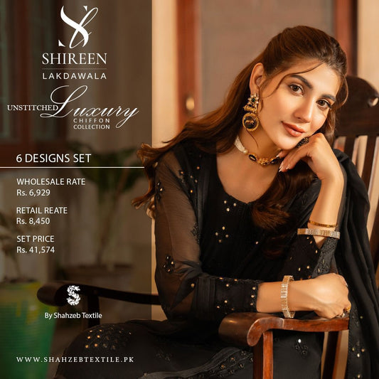 SHIREEN LAKHDAWALA Luxury CHIFFON EMBROIDERED Wedding Collection