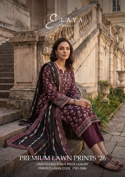 ELAYA PREMIUM LAWN PRINTS