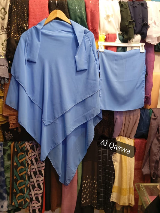 3PCS LAYER HIJAB SET