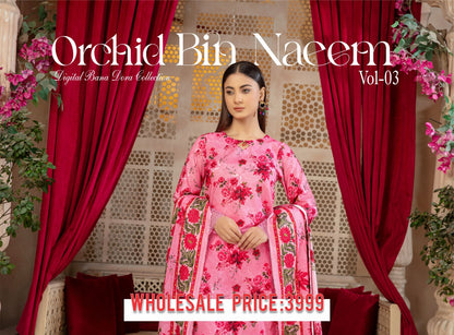 Orchid BiN Naeem Bana Dora Luxury Lawn