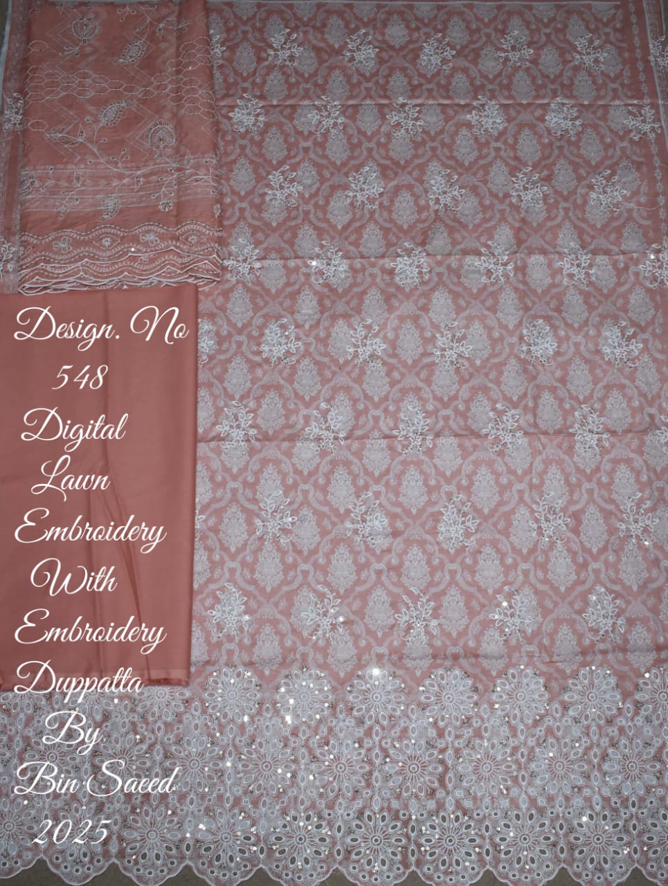LAWN EMBROIDERY WITH EMBROIDERY DUPATTA BIN SAEED ORIGNAL