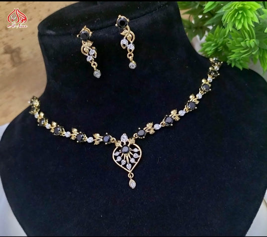 Indian Zarcon Gold plated party wear Set