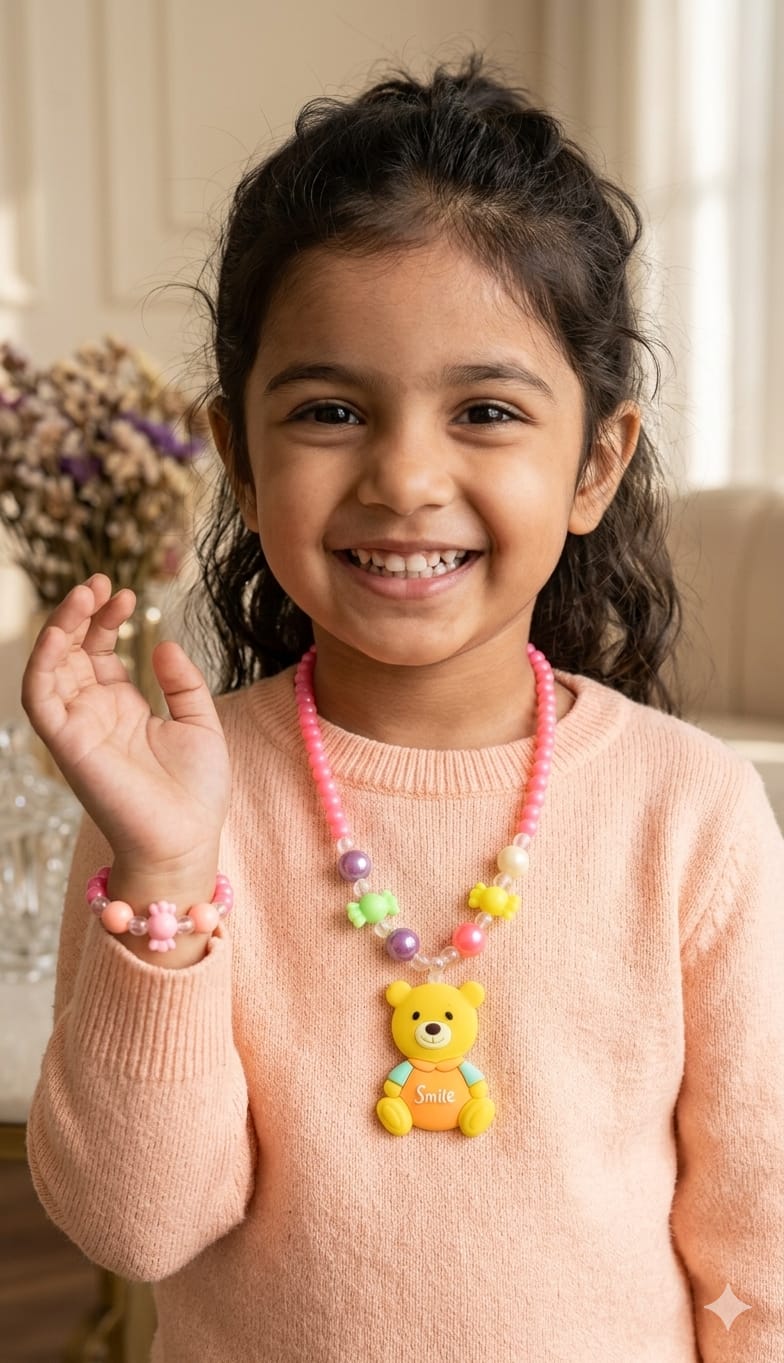 Fancy China kids silicone Mala With Breslate