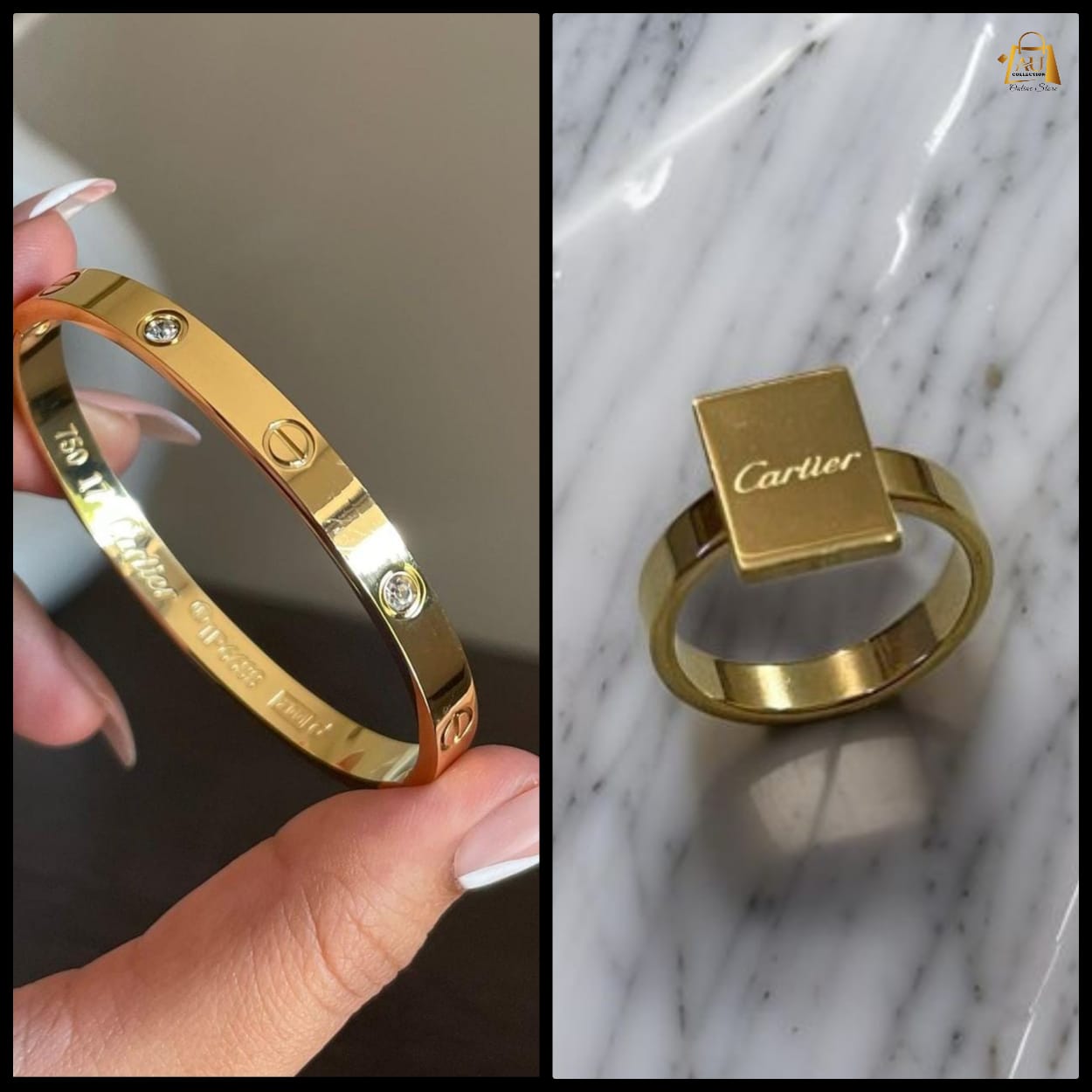 Cartier Love Bangle With Rings