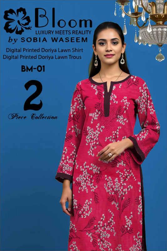 2 PIECE  BLOOM By SOBIA WASEEM