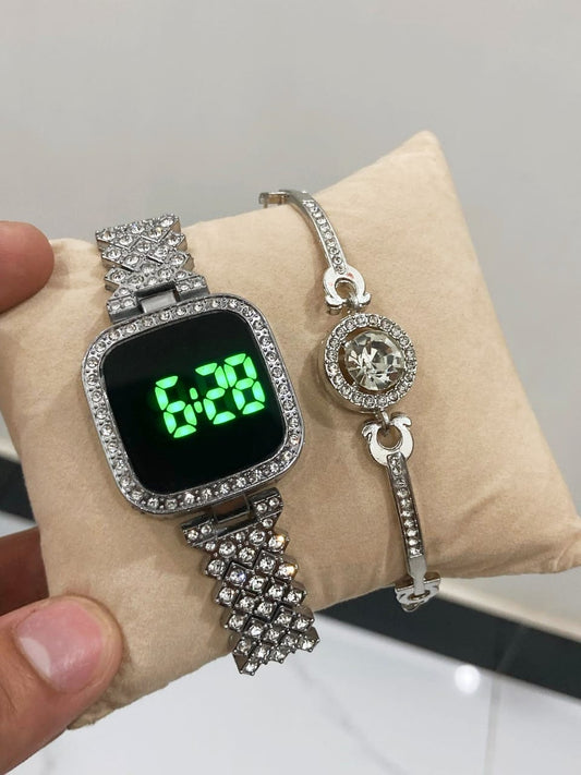 Touch screen Led Jewwerly Watch