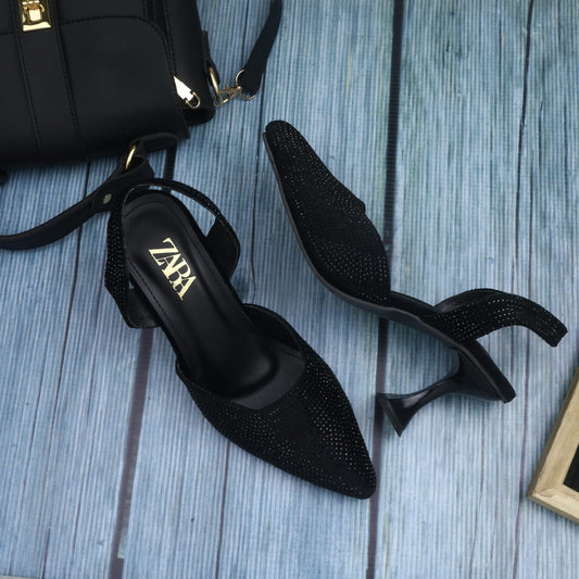 ZARA Stone Heels