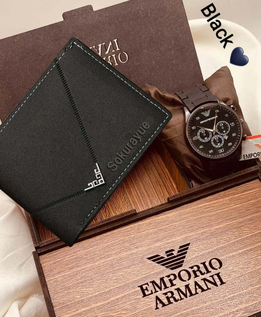 EMPORIO ARMANI Watch Plus Wallet