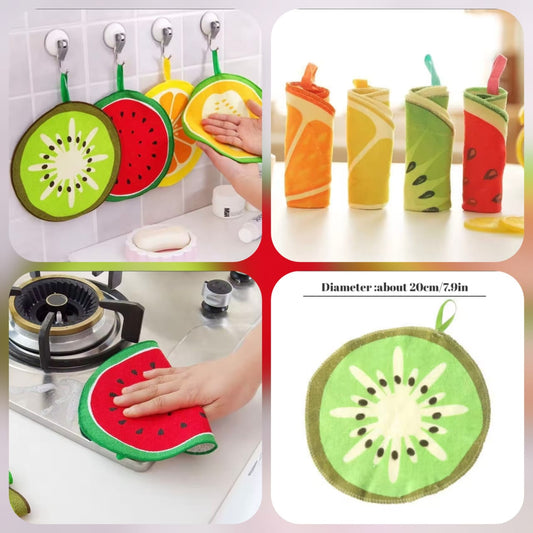 4pcs Fruit Kitchen Cleaning Towels