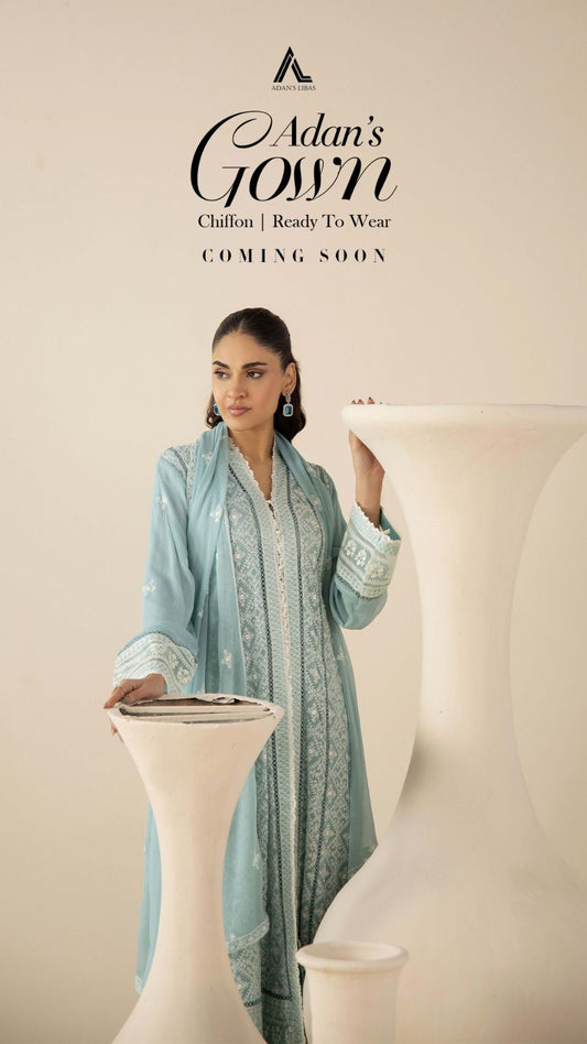 ADAN's GOWN CHIFFON READY TO WEAR