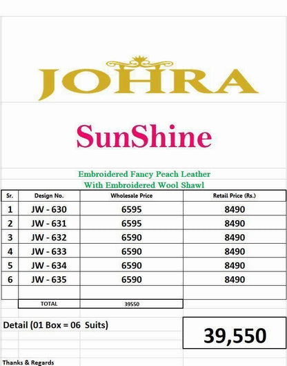 SUNSHINE BY JOHRA