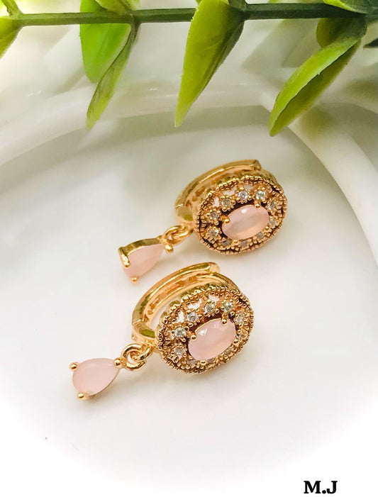 GOLD PLATED MICRO ZIRCON EARRINGS